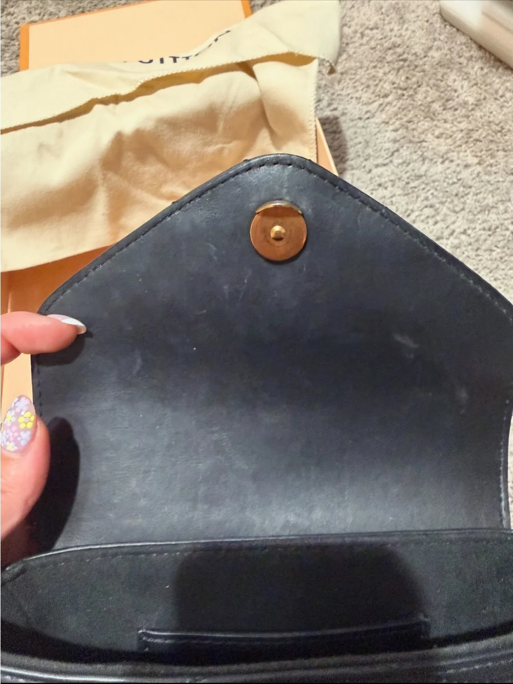 Louis Vuitton Black Calfskin New Wave Multi Pochette